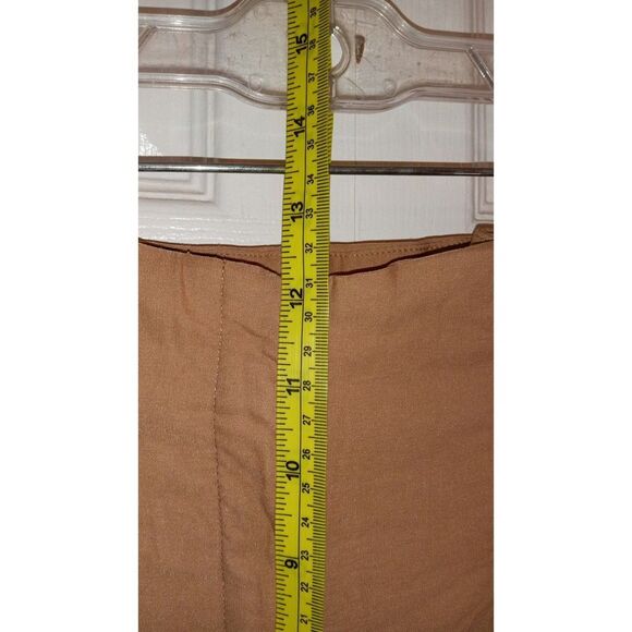 NWT Active USA Women's Large Brown High Waisted Paperbag pants - Picture 6 of 7